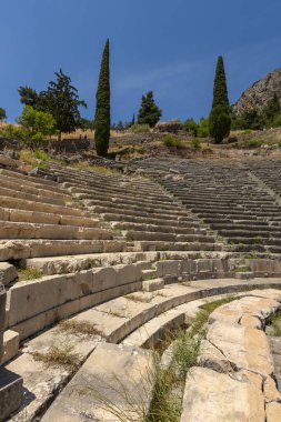 Yunanca Peloponnese yarımadası delphi Eski şehir tapınağı kahinin çeşitli fotoğrafları