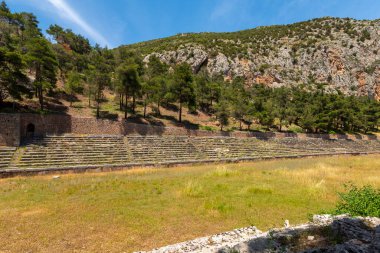 Yunanca Peloponnese yarımadası delphi Eski şehir tapınağı kahinin çeşitli fotoğrafları