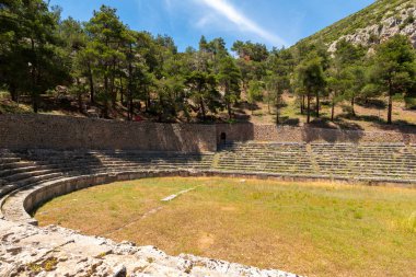 Yunanca Peloponnese yarımadası delphi Eski şehir tapınağı kahinin çeşitli fotoğrafları