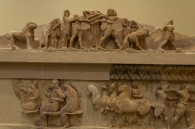 Yunan Peloponnese yarımadası delphi antik şehir müzesi çeşitli fotoğraflar