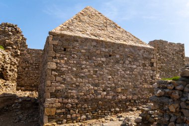 Yunan Peloponnese yarımadası, Methoni kalesi çeşitli fotoğraflar.