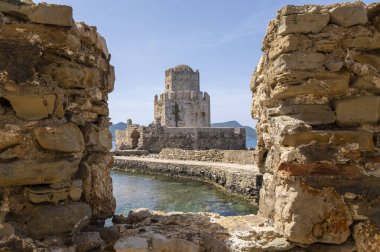 Yunan Peloponnese yarımadası, Methoni kalesi çeşitli fotoğraflar.
