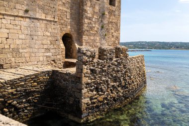 Yunan Peloponnese yarımadası, Methoni kalesi çeşitli fotoğraflar.