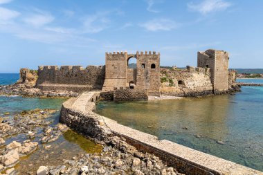 Yunan Peloponnese yarımadası, Methoni kalesi çeşitli fotoğraflar.