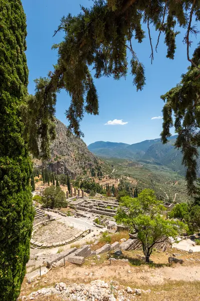 Yunanca Peloponnese yarımadası delphi Eski şehir tapınağı kahinin çeşitli fotoğrafları