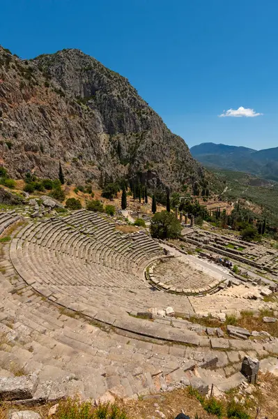 Yunanca Peloponnese yarımadası delphi Eski şehir tapınağı kahinin çeşitli fotoğrafları