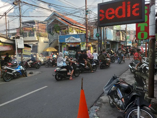 Ruas Estão Cheias Motos Devido Aproximação Eid Mubarak — Fotografia de Stock
