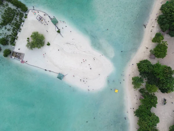 Pari Île Matin Avec Belle Vue Sur Les Mangroves Plage — Photo