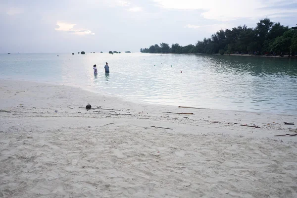 Sabbia Bianca Sulla Spiaggia Dell Isola Pari Aprile 2023 — Foto Stock
