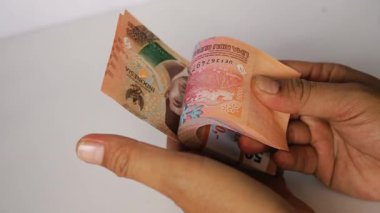 Endonezya Banknotları, Para ve Zenginlik Konsepti Sayımı