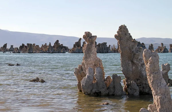 stock image Mineral formations at Mono Lake, California