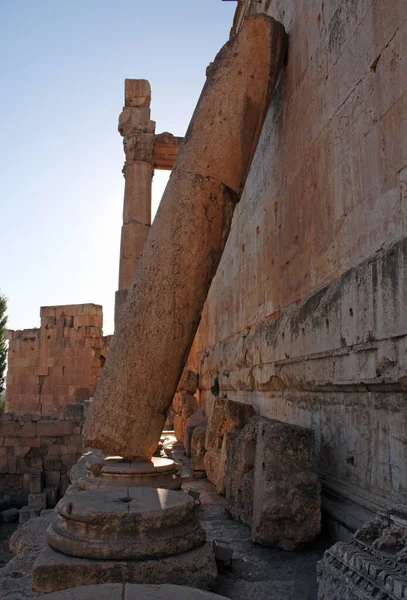 黎巴嫩巴阿勒贝克的Bacchus寺 — 图库照片