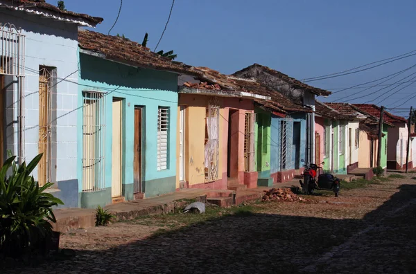 Färgglada Hus Trinidad Kuba — Stockfoto