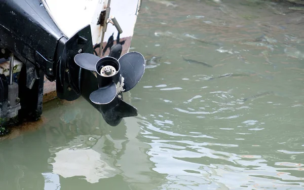 stock image Engine of a small motorboat