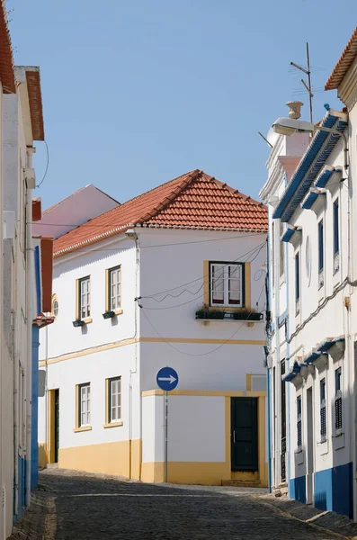 Lugn Scen Med Korsning Ericeira Portugal Solig Dag — Stockfoto