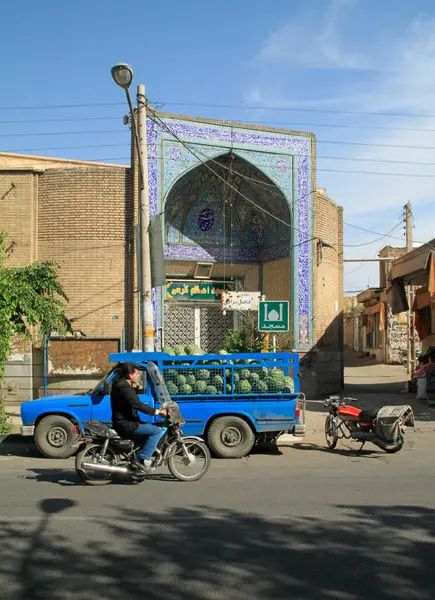 Abril 2014 Kashan Irán Camión Lleno Sandías Kashan Irán — Foto de Stock