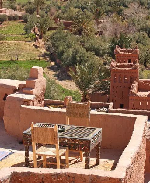 Les Impressionnantes Structures Boue Les Bâtiments Ait Ben Haddou Maroc — Photo