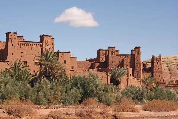 Imponerande Lera Strukturer Och Byggnader Ait Ben Haddou Marocko — Stockfoto