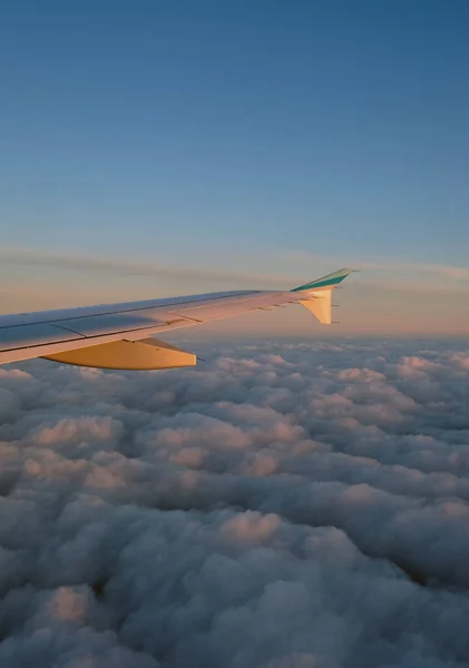 Beautiful View Clouds Plane Window — Stock Photo, Image