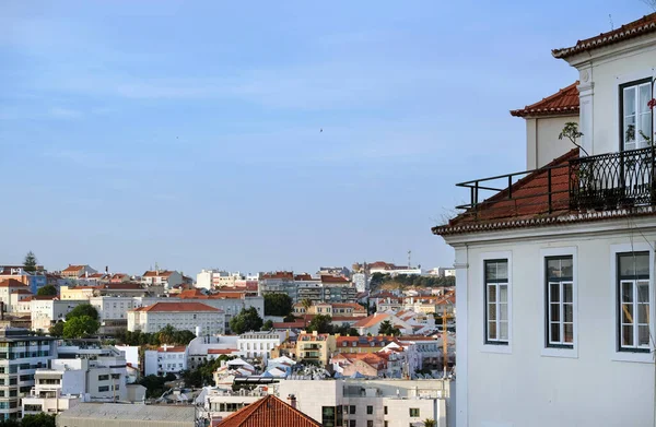 Buildings Roof Tops Lisbon Afternoon Hours — Stock Photo, Image