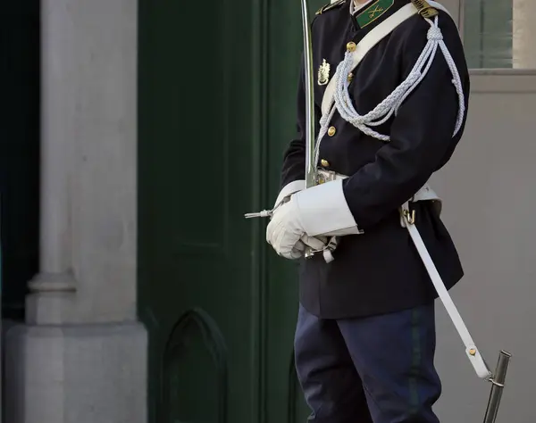 Detail Presidential Guard Lisbon Portugal — Stock Photo, Image