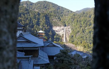Kumano Nachi Taisha Tapınağı Kii-Katsuura, Japonya yakınlarında.