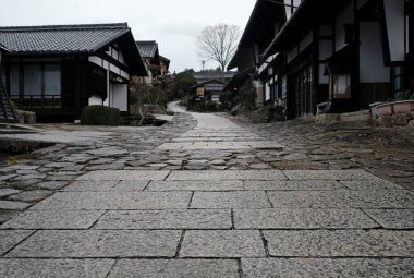 Japonya, Magome 'da Nakasanedo yolunda sakin bir sabah