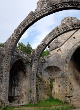 Galiçya, İspanya 'da Cambados' ta Santa Maria Kilisesi