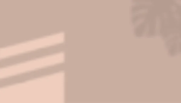 Тінь Віконних Жалюзі Відтінок Стіні Ефект Накладання Листя Рослини Монстера — стоковий вектор