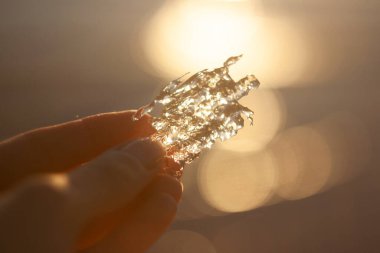 elmas kristal küre, makro çekim.