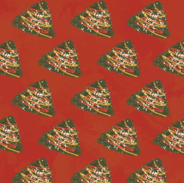Suluboya Noel 'in kusursuz deseni. Noel ağacı, koniler ve böğürtlenler. Noel ağacı köknar dalları boyadım. beyaz arkaplanda izole