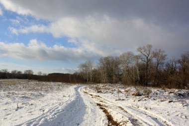 Güzel bir kış manzarası