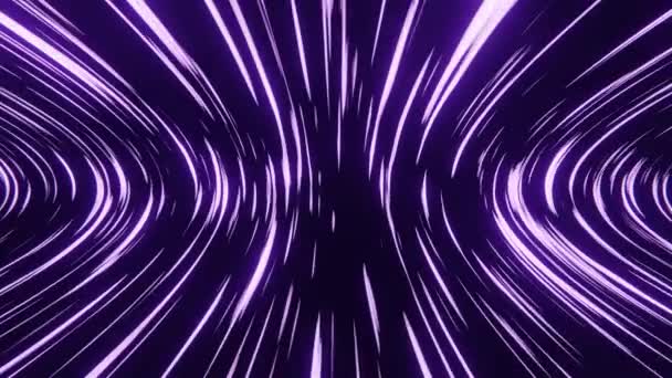 Abstract Neon Achtergrond Ultraviolette Gloeiende Lijnen Laserstralen Naadloze Lus Animatie — Stockvideo