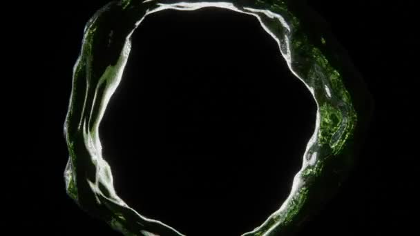 Esfera Flujo Futurista Líquido Abstracto Burbuja Aceite Blob Fluido Forma — Vídeos de Stock