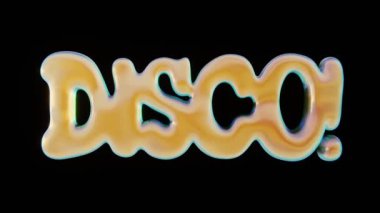 Soyut 3d retro groovy vintage 70 'ler funky 