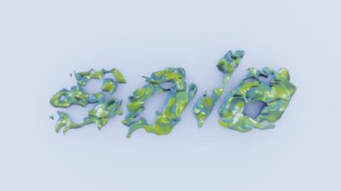 3D grafik mesaj pikseli tipografi retro groovy funky pop satış sözcüğü yıkıcı bozulma etkisi fütüristik perakende tasarruf reklam ekranı pazarlama pazarlama kusursuz döngü animasyonu 30 fps 4K arka plan sunumu duvar kağıdı