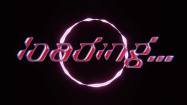 Siber uzay fütüristik kelime bilgili tipografi geri sayımı 3 boyutlu neon retro yazı tipi oyun pikseli pop rengarenk karşıtlık rengarenk hararetli mükemmel dikişsiz döngü 30 fps video animasyon duvar kağıdı fon