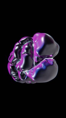 Soyut gerçekçi 3D modayı şekillendiren kabarcık şekilli kumaş ipek gökkuşağı canlı renk dikey sosyal medya hikaye telefon ekranı biçimi arka plan 4K duvar kağıdı resimlendirmesi