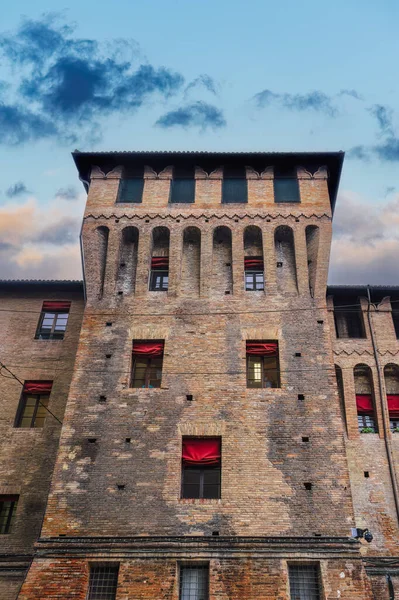 Bologna Ιταλία Πύργος Lapi Torre Lapi Μέρος Του Δημοτικού Κτιρίου — Φωτογραφία Αρχείου