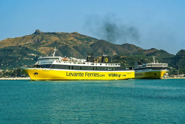 Zakynthos Grécia Julho 2021 Mare Levante Fior Levante Barcos Passageiros — Fotografia de Stock