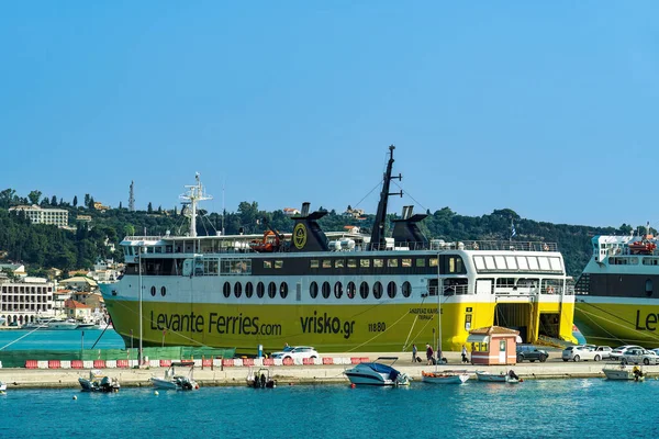 Zakynthos Grécia Julho 2021 Andreas Kalvos Levante Ferries Barco Passageiros — Fotografia de Stock