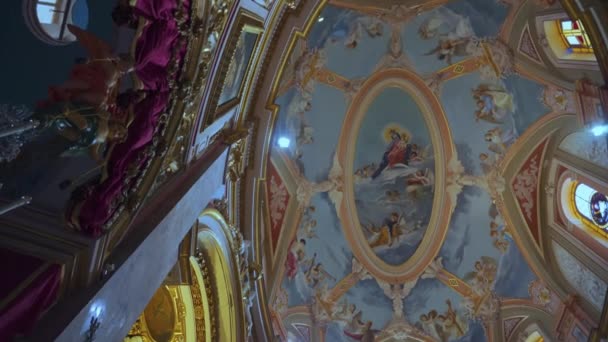 Mdina Malta Juli 2023 Kirche Der Verkündigung Unserer Lieben Frau — Stockvideo