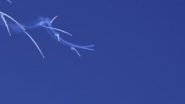 HAF Hellenic Air Force F-16C Block 52 plus fighter jet demonstrating flight air show at high speed above Thessaloniki, Greece during the 28 October National Oxi Day parade.