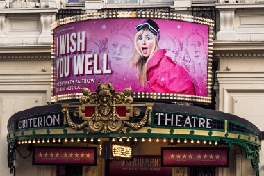 Londra, İngiltere - 29 Eylül 2024: Criterion Theater Marquee 