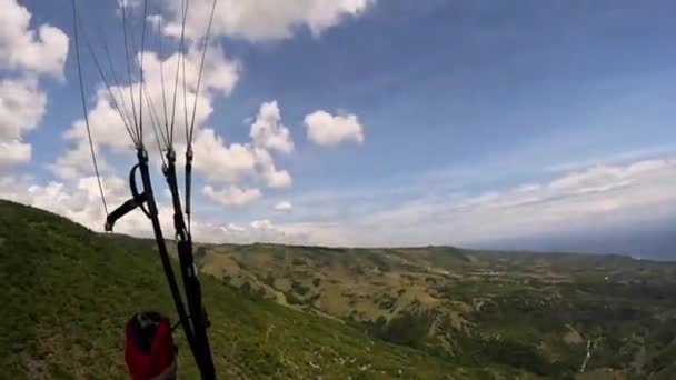 Paragliding Tropiske Hav Høj Kvalitet Optagelser – Stock-video