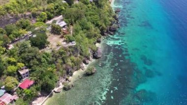 Okyanusta tekneleri olan balina köpekbalıkları bir drondan çekim yapıyor. Yüksek kaliteli 4K görüntüler mavi okyanus bir çok balina köpekbalığı ve insanların köpekbalıklarını beslediği tekneler. Filipinler oslob balina köpekbalıkları izliyor. 