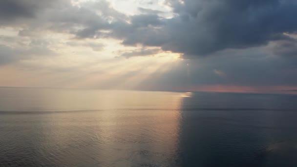 Rybářské Lodě Západu Slunce Tropické Pláži Ostrova Vysoce Kvalitní Záběry — Stock video