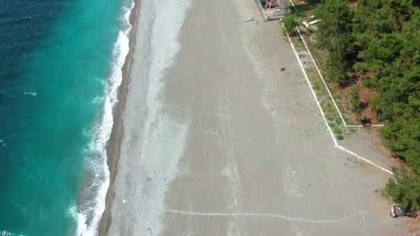 Resort Pitsunda Abjasia Drone Mar Negro Imágenes Alta Calidad — Vídeos de Stock