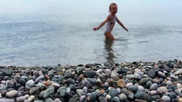 Drillinge Strand Hochwertiges Filmmaterial — Stockvideo