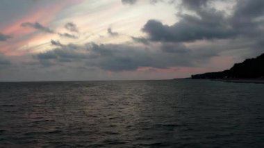 Abhazya Pitsunda insansız hava aracı fotoğraf günü. Yüksek kalite 4k görüntü